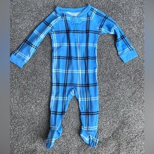 Target Wondershop sleeper. Blue plaid. Size 3-6 months. Brand new without tag.